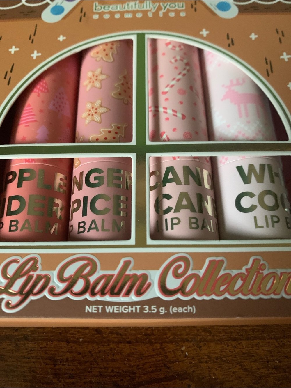 NWT beautifully you Cosmetics 4pc Festive Lip Balm Collection - Picture 5 of 6